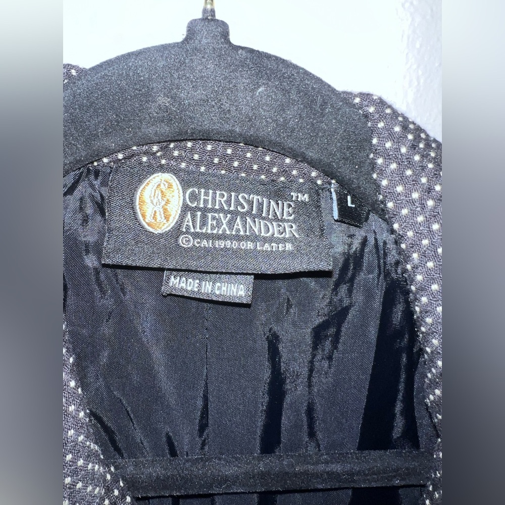 Christine Alexander Black and White Polka Dot Jacket - Picture 2 of 6